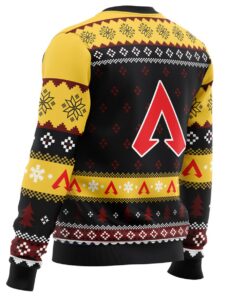 Predator Rank Apex Legends Black Yellow Ugly Christmas Sweater Gift For Fans 3