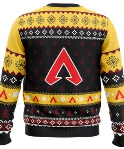 Predator Rank Apex Legends Black Yellow Ugly Christmas Sweater Gift For Fans 4