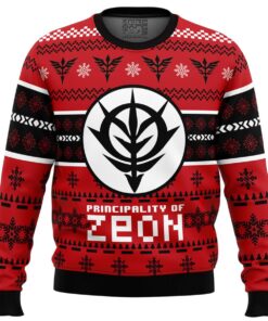 Principality Of Zeon The Mobile Suit Gundam Ugly Christmas Sweater Xmas Outfit For Fans 1