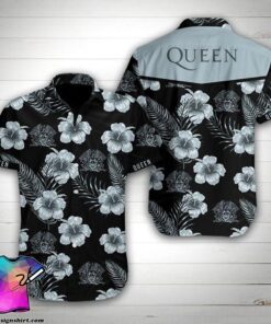 Queen Rock Band Floral Aloha Shirt Hawaiian Outfit For Men Women Fans