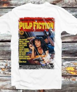 Quentin Tarantino Film Pulp Fiction Movie Poster T-shirt Gift For Fans