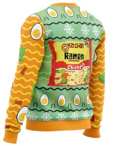 Ramen Bowl Pixel Art Style Plus Size Ugly Xmas Sweater Best Holiday Gift For Fans 3