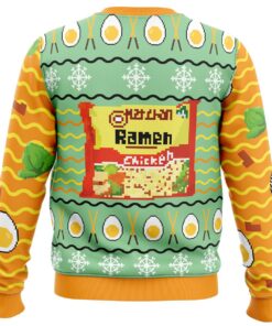 Ramen Bowl Pixel Art Style Plus Size Ugly Xmas Sweater Best Holiday Gift For Fans 4