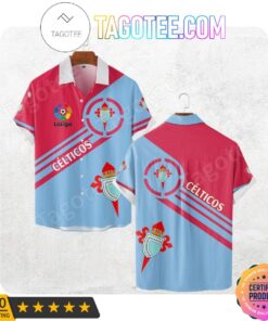 Rc Celta De Vigo La Liga Simple Design Blue Red Hawaiian Shirt Size From S To 5xl 1