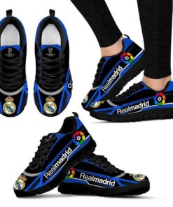 Real Madrid Black Blue Running Shoes Best Gift 3