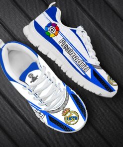 Real Madrid White Blue Black Running Shoes Gift 2