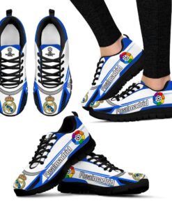 Real Madrid White Blue Black Running Shoes Gift 3