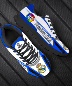 Real Madrid White Blue Black Running Shoes Gift 4