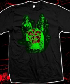 Return Of The Living Dead Neon Green Tombstone T-shirt For Horror Movie Fans