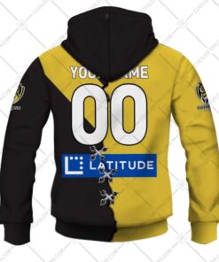 Richmond Tigers Custom Name Number Mix Guernsey Zip Up Hoodie For Fans 2