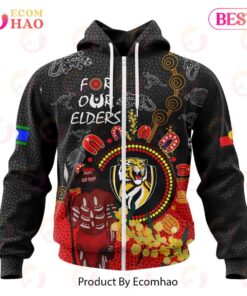 Richmond Tigers Custom Name Number Special Edition Naidoc Zip Up Hoodie 1