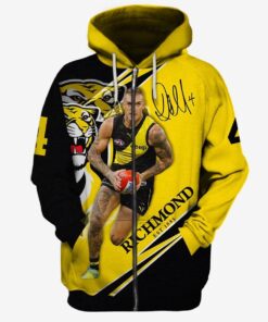 Richmond Tigers Dustin Martin No 4 Zip Up Hoodie Gifts For Lovers 1