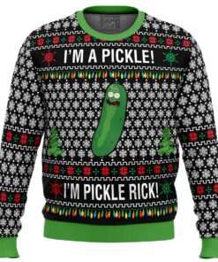 Rick And Morty Pickle Rick Funny Meme Christmas Sweater Best Xmas Gift For Fans