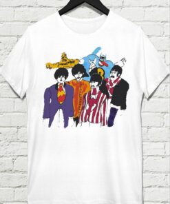 Rock Band The Beatles Comic Style T-shirt Best Gift For Fans