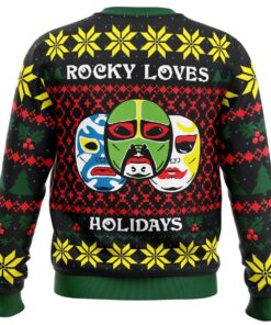Rocky Loves Holidays 3 Ninjas Mens Ugly Christmas Sweater