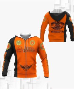 Royal Enfield Orange Zip Hoodie Gift