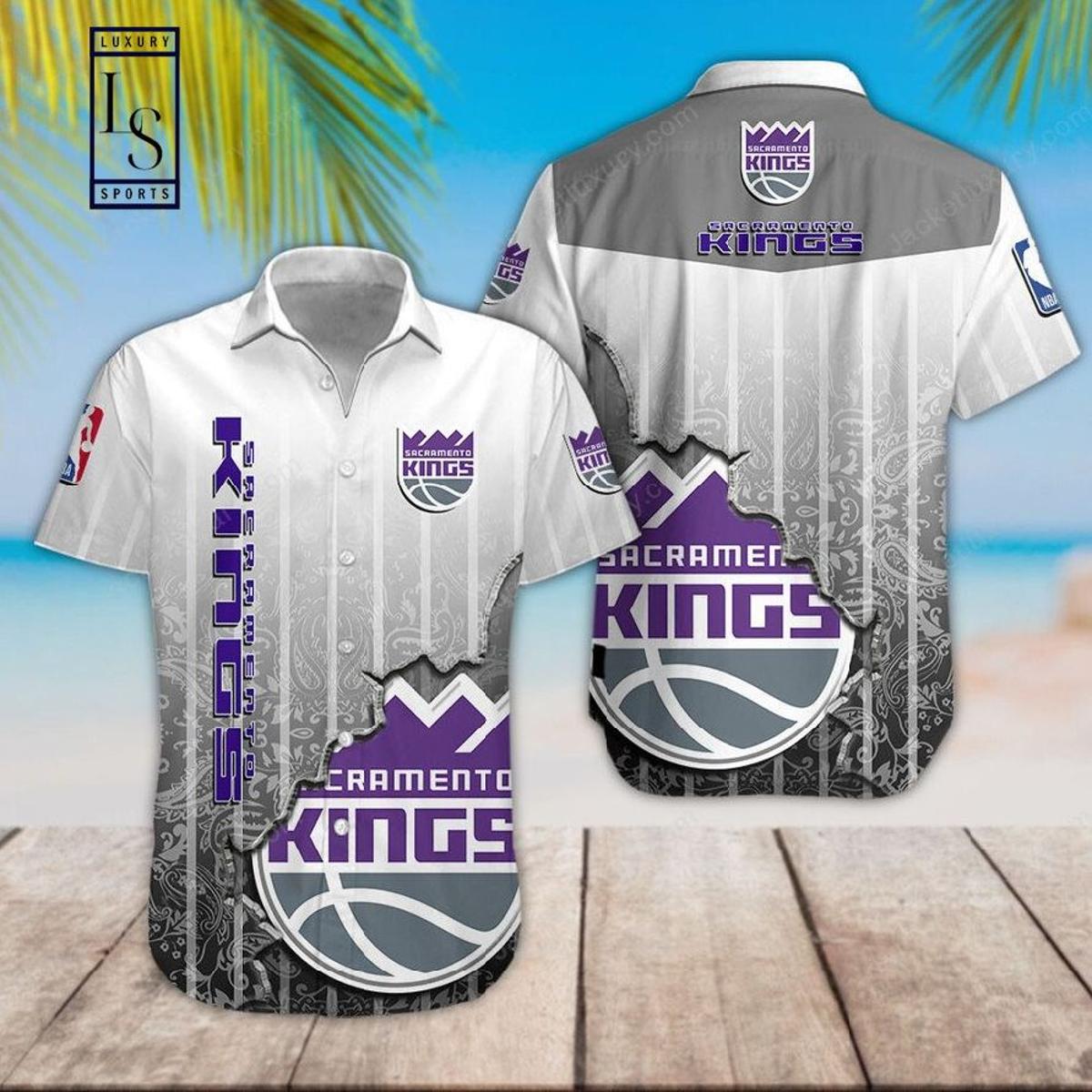 Nba Sacramento Kings Tropical Floral Aloha Shirt Best Gift For Fans