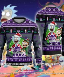 Sacramento Kings Rick And Morty Ugly Christmas Sweater For Men And Women