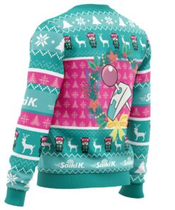 Saiki Kusuo No Psi nan Blue Pink Ugly Christmas Sweater Funny Gift For Fans 3