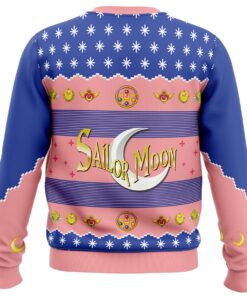 Sailor Moon Pixel Art Style Ugly Christmas Sweater Best Gift For Manga Anime Fans 4