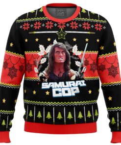 Samurai Cop Ugly Christmas Sweater Gift