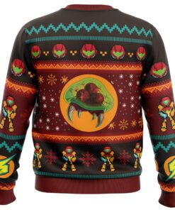 Samus Aran Metroid Logo Ugly Christmas Sweater Best Gift For Nintendo Fans 2