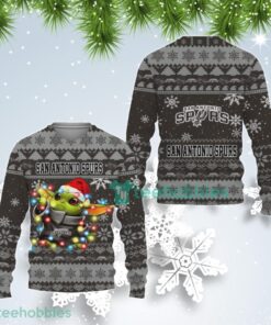 San Antonio Spurs Baby Yoda Best Ugly Christmas Sweater