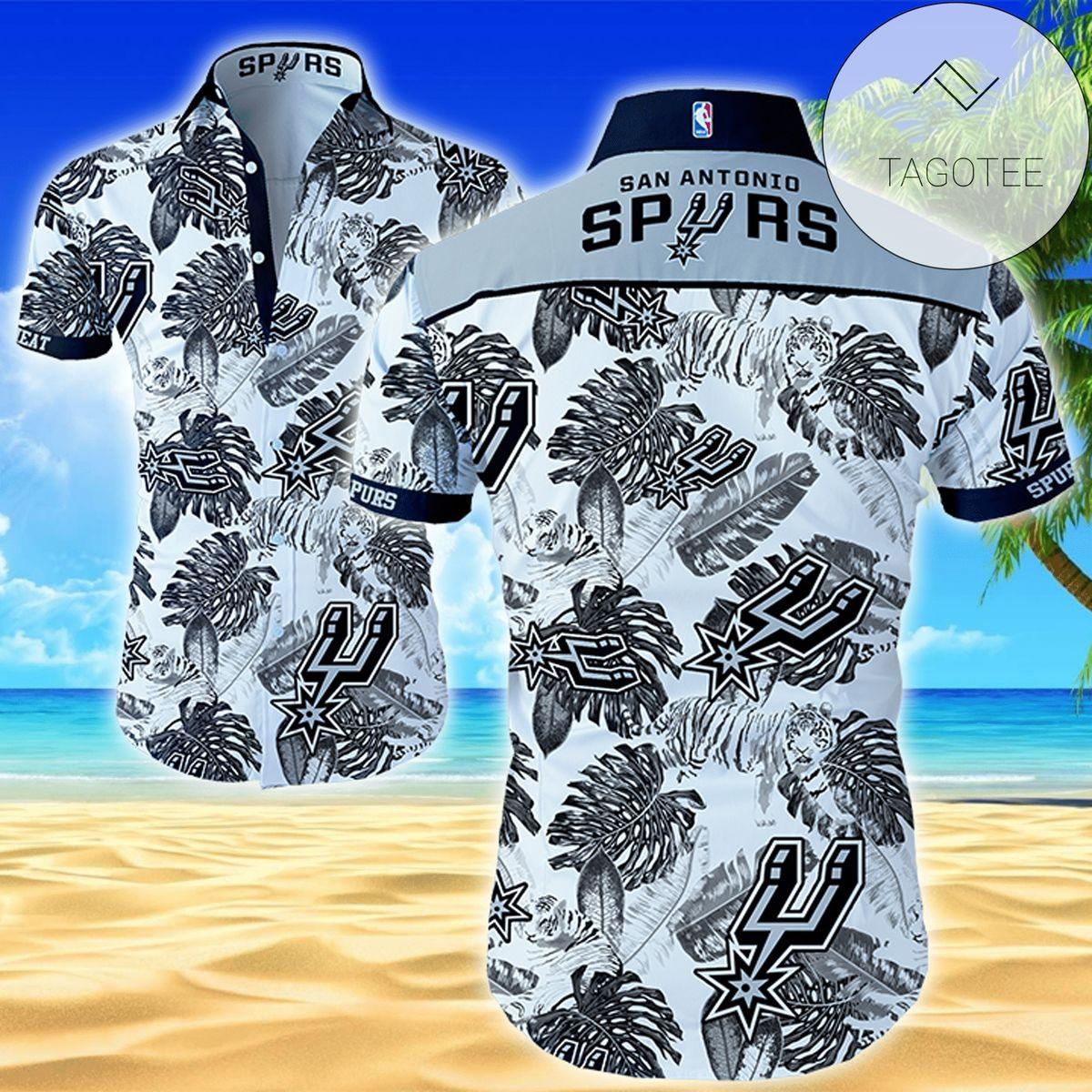 Nba Toronto Raptors Big Logo Tropical Hawaiian Shirt Gift For Fans