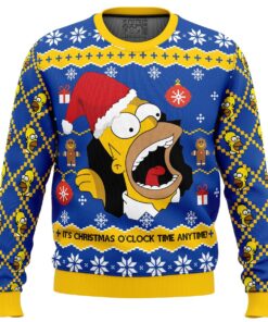 The Simpsons Character Homer Bush Meme Ugly Christmas Sweater Funny Xmas Gift For Men Women