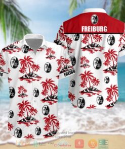 Sc Freiburg Coconut Patterns Tropical Hawaiian Shirt Best Gift For Fans