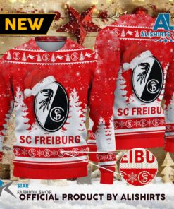 Sc Freiburg Santa Hat Ugly Christmas Sweater Best For Fanss