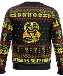 Seasons Sweepings Cobra Kai Karate Kid Ugly Xmas Sweater 2