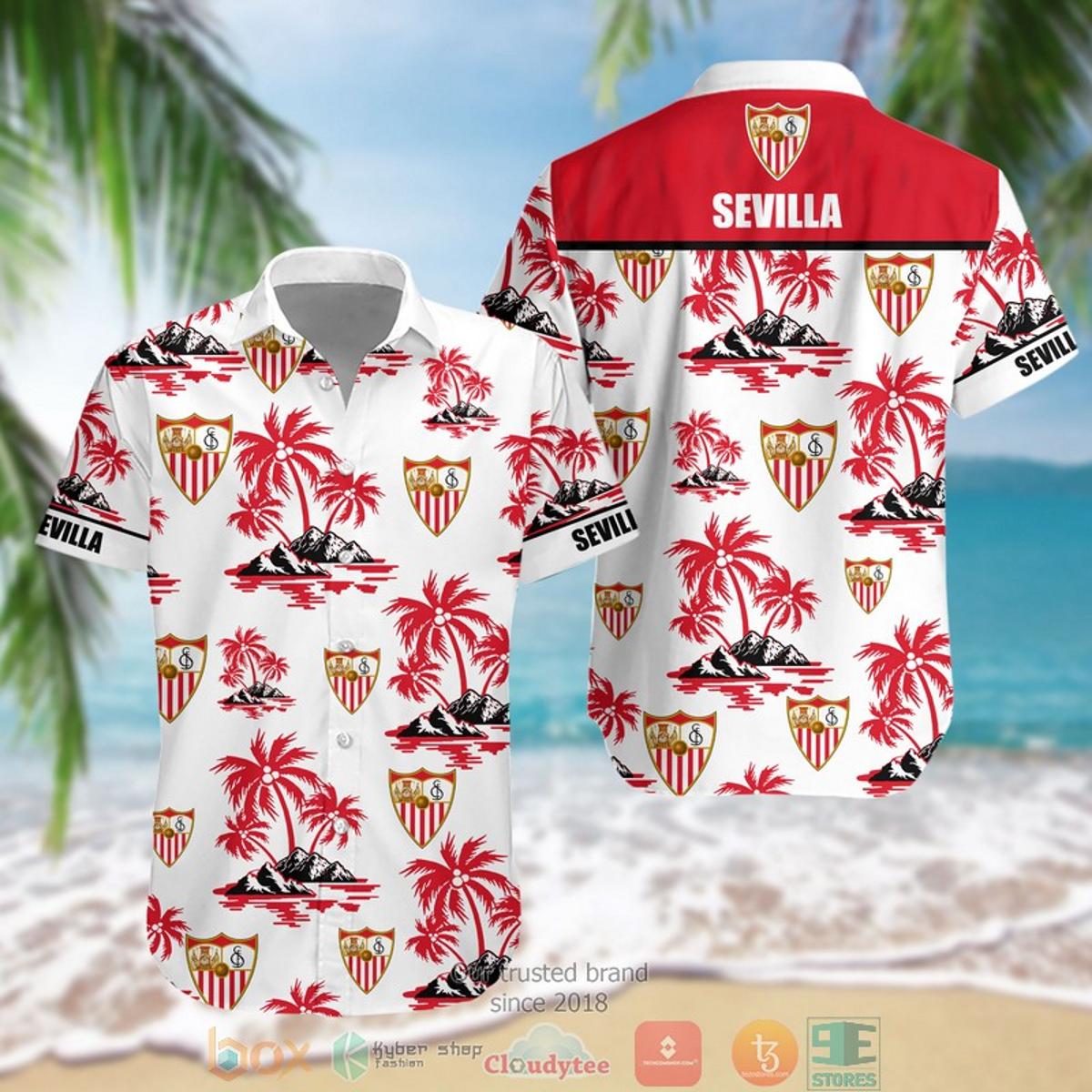 Villarreal Cf Palm Islands White Yellow Tropical Aloha Shirt Best Hawaiian Outfit For Fans