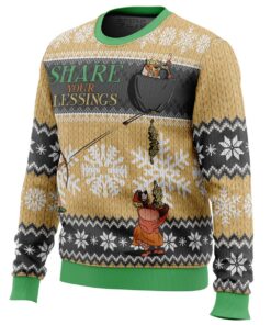 Share Your Blessings Robin Hood Ugly Christmas Sweater Funny Gift For Disney Fans 2