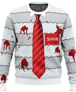 Shaun Of The Dead Plus Size Ugly Christmas Sweater 1