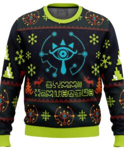 Legend Of Zelda Majoras Mask Seamless Purple Ugly Christmas Sweater Gift For Fans