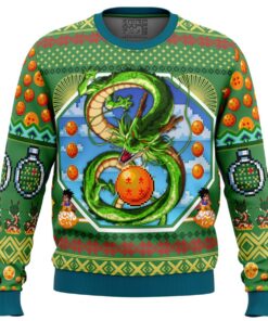 Dragonball Z Character Shenron Xmas Sweater Ugly Christmas Sweater Gift For Men Women