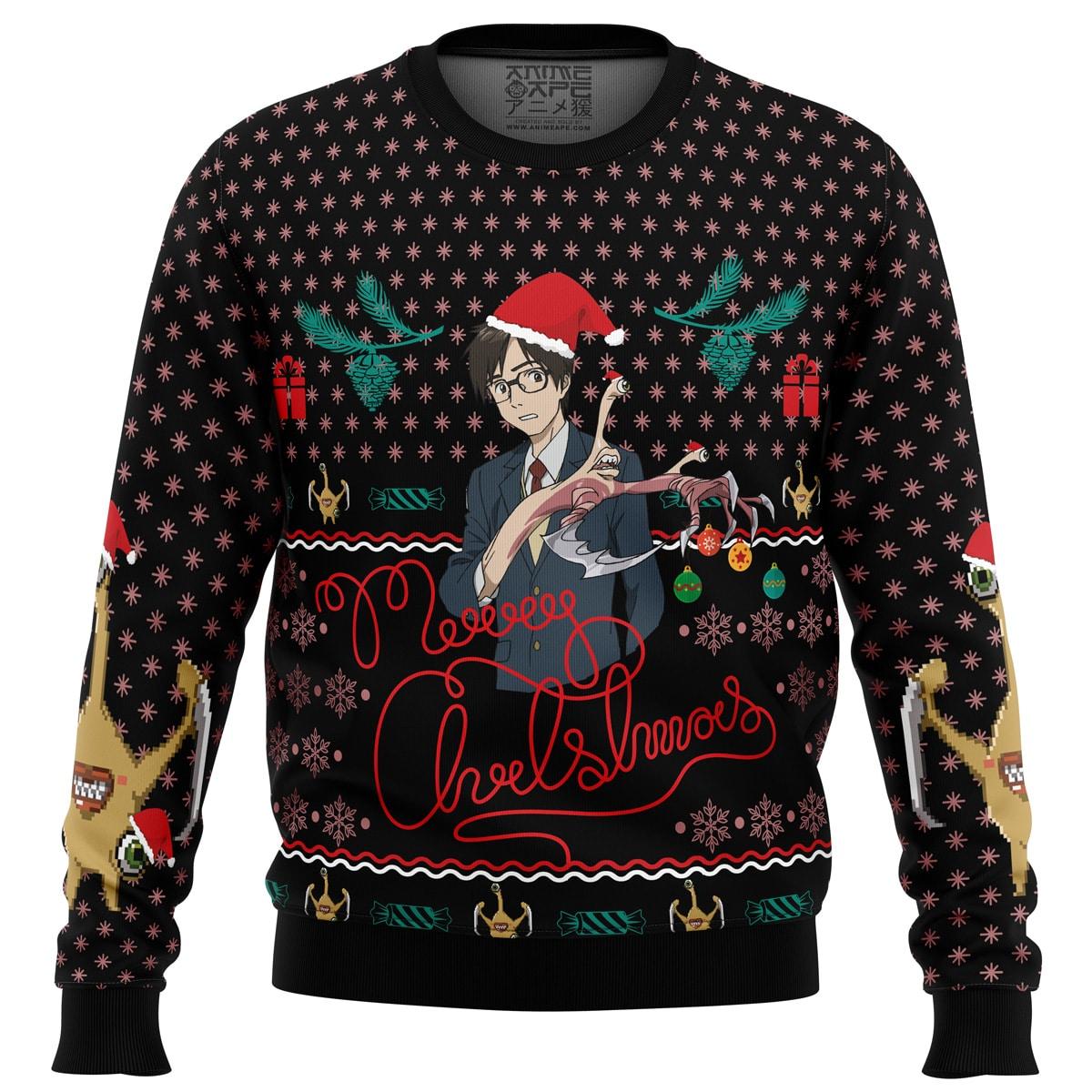 Migi Parasyte Womens Ugly Christmas Sweater