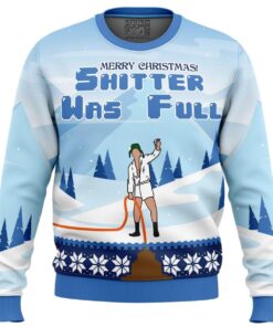 Merry Christmas Shitter’s Full Funny Ugly Christmas Sweater Gift For Movie Fans