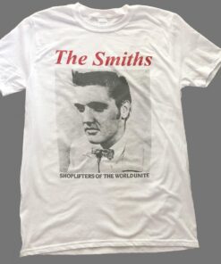 Shoplifters Of The World Unite The Smiths Vintage Whitet-shirt For Rock Music Fans