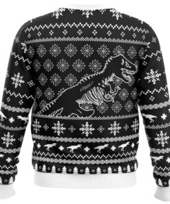 Skeleton Christmas Jurassic Park Ugly Christmas Sweater Gift 4