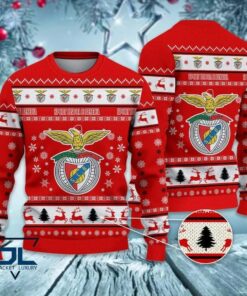 Sl Benfica Red Ugly Christmas Sweater Gift For Fans