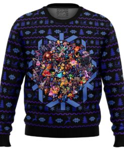 Smash Bros Brawl Game Characters Ugly Christmas Sweater Gift For Fans