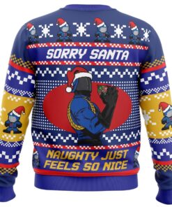 Sorry Santa Cobra Commander Gi Joe Ugly Xmas Sweater 2