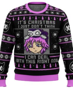 Soul Eater Character Crona Deal With This Ugly Christmas Sweater Funny Gift For Manga Anime Fans