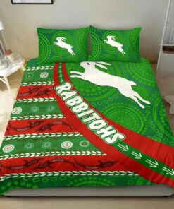 South Sydney Rabbitohs Aboriginal Doona Cover Funny Gift For Fans
