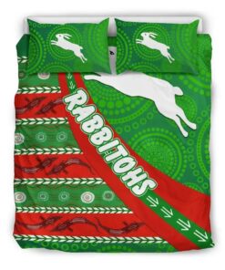 South Sydney Rabbitohs Aboriginal Doona Cover Funny Gift For Fans 3