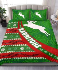 South Sydney Rabbitohs Aboriginal Doona Cover Funny Gift For Fans 5