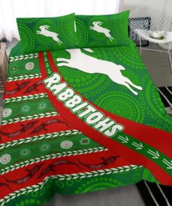 South Sydney Rabbitohs Aboriginal Doona Cover Funny Gift For Fans 6