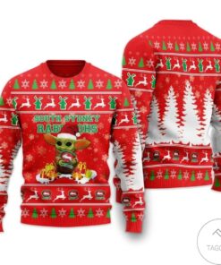 South Sydney Rabbitohs Baby Yoda Best Ugly Christmas Sweater